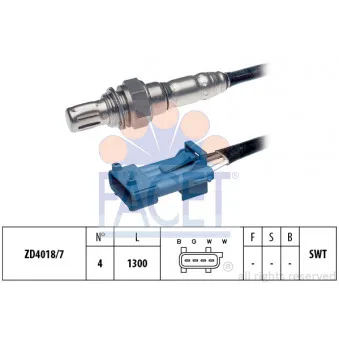 Sonde lambda FACET 10.7591