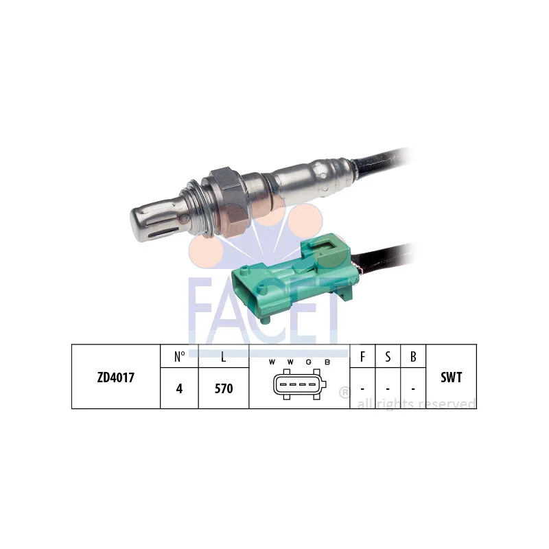 Sonde lambda FACET 10.7597