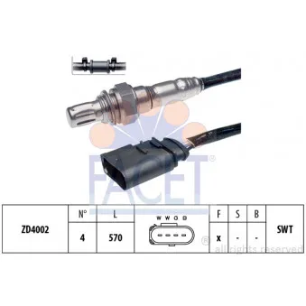 Sonde lambda FACET 10.7600
