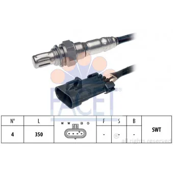Sonde lambda FACET 10.7602
