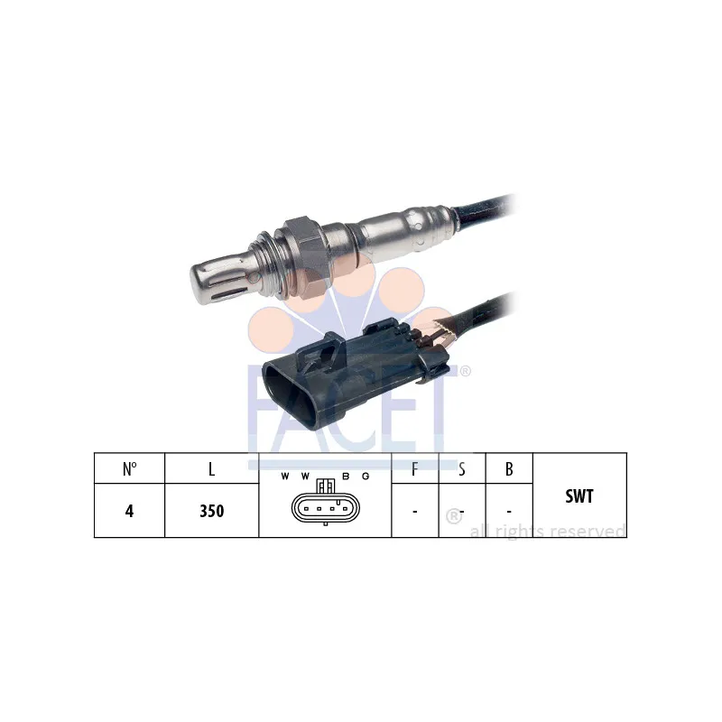 Sonde lambda FACET 10.7602