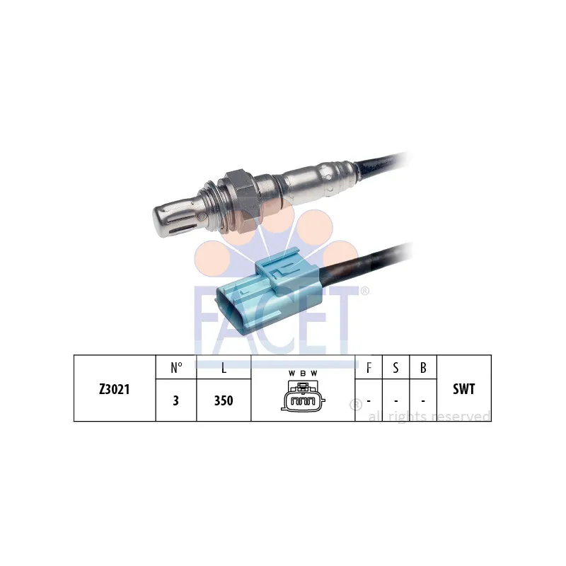 Sonde lambda FACET 10.7624