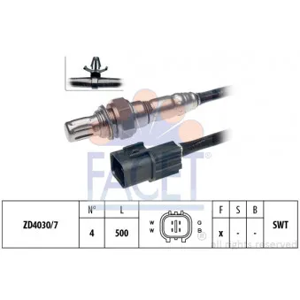 Sonde lambda FACET 10.7658