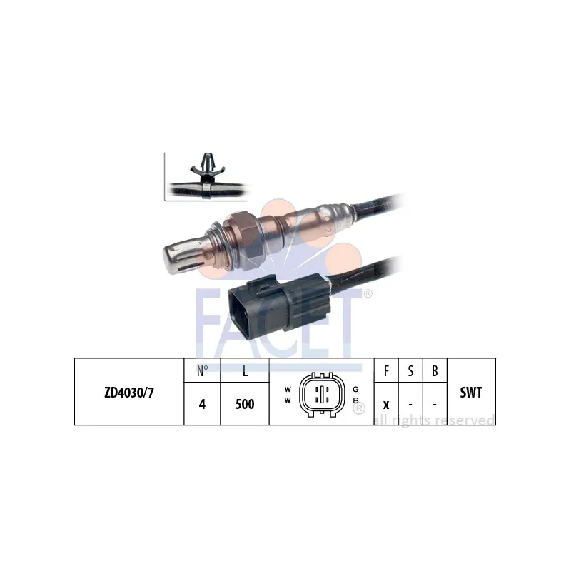 Sonde lambda FACET 10.7658
