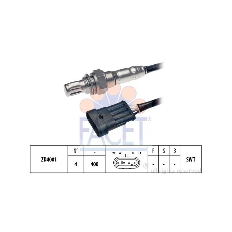 Sonde lambda FACET 10.7670
