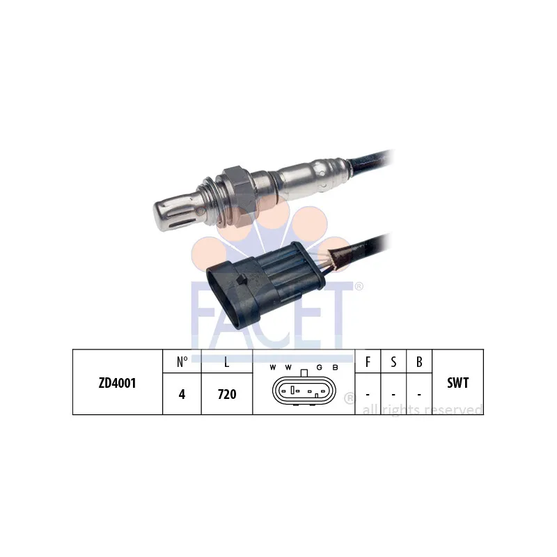 Sonde lambda FACET 10.7671