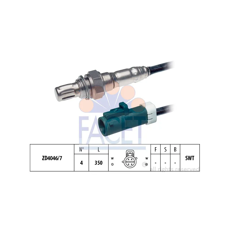 Sonde lambda FACET 10.7679