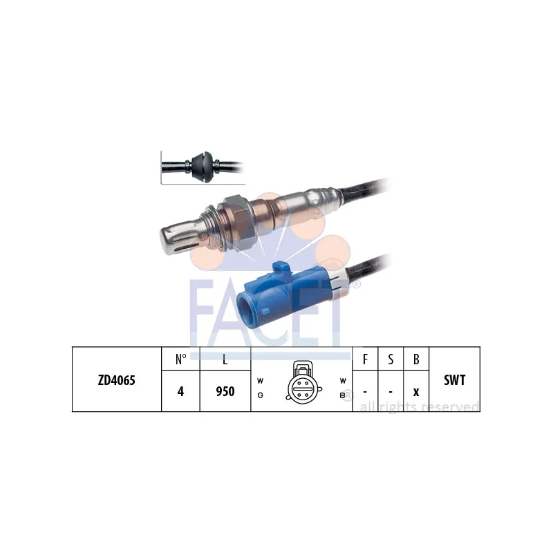 Sonde lambda FACET 10.7680