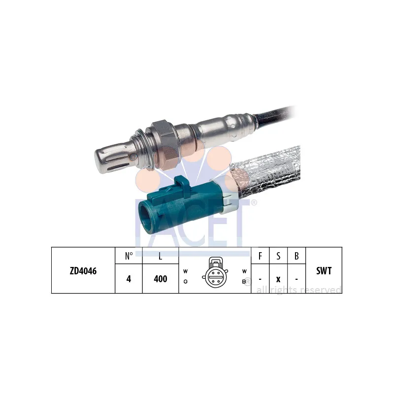 Sonde lambda FACET 10.7685