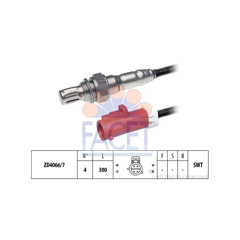 Sonde lambda FACET 10.7687