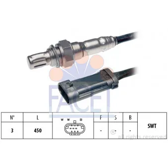Sonde lambda FACET 10.7710