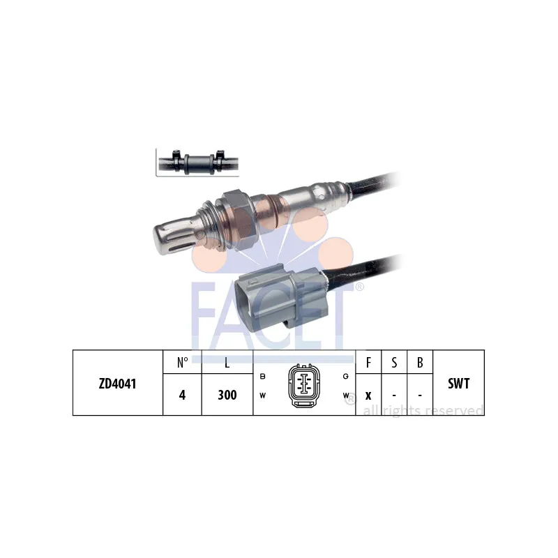 Sonde lambda FACET 10.7725
