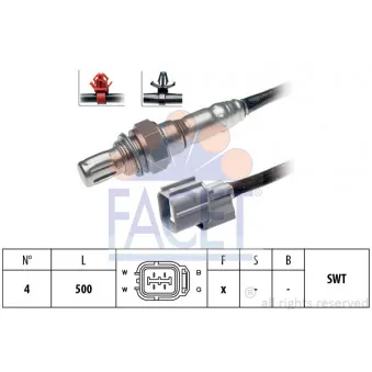 Sonde lambda FACET 10.7728