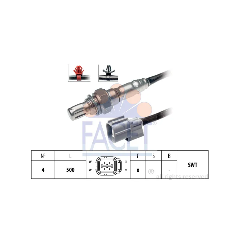 Sonde lambda FACET 10.7728