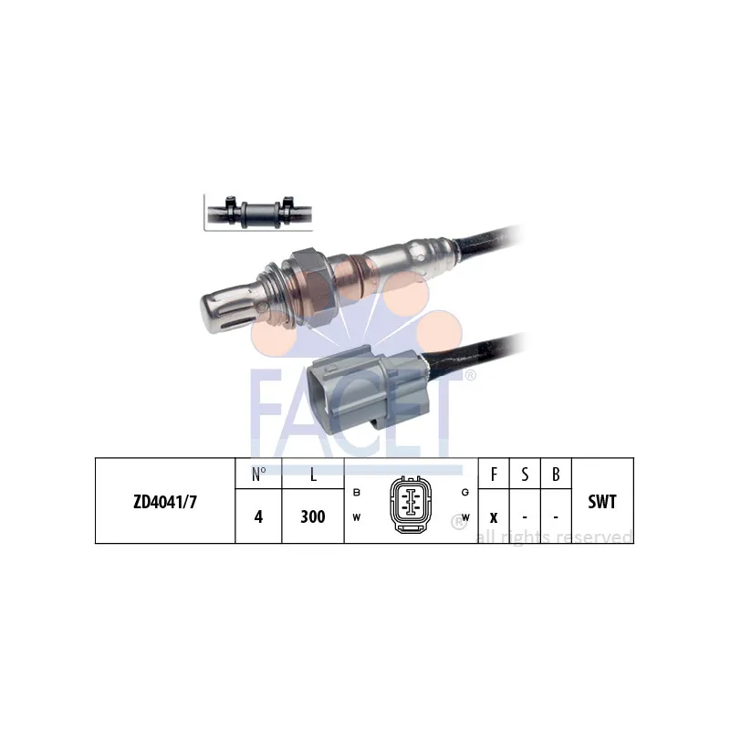 Sonde lambda FACET 10.7732