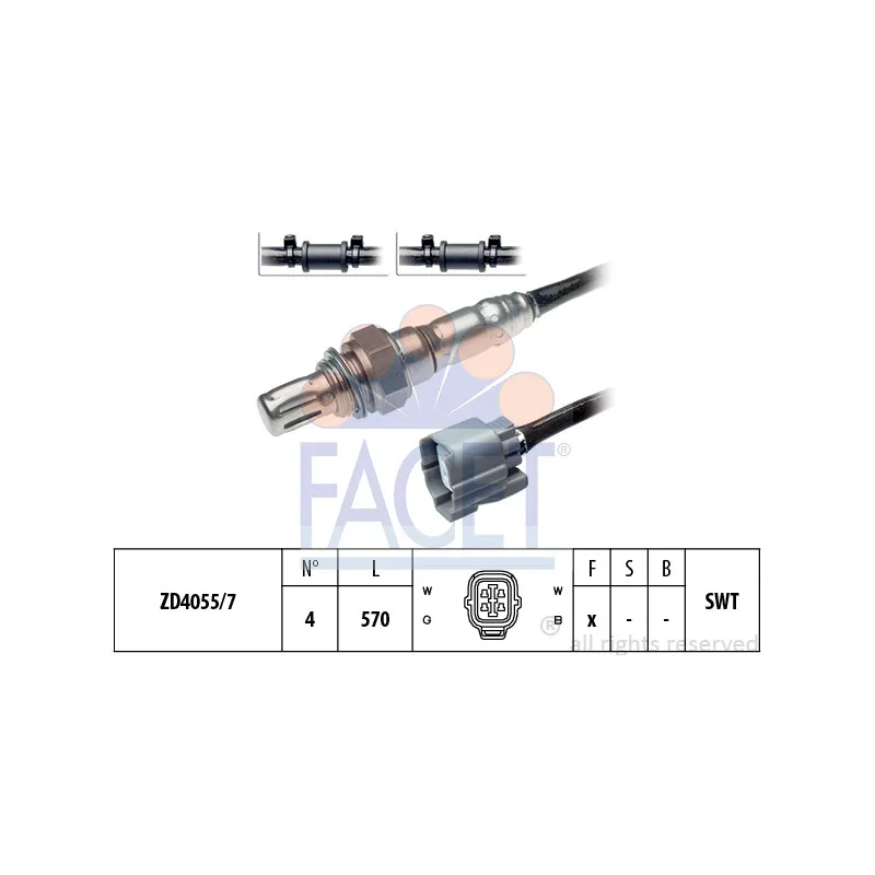 Sonde lambda FACET 10.7742