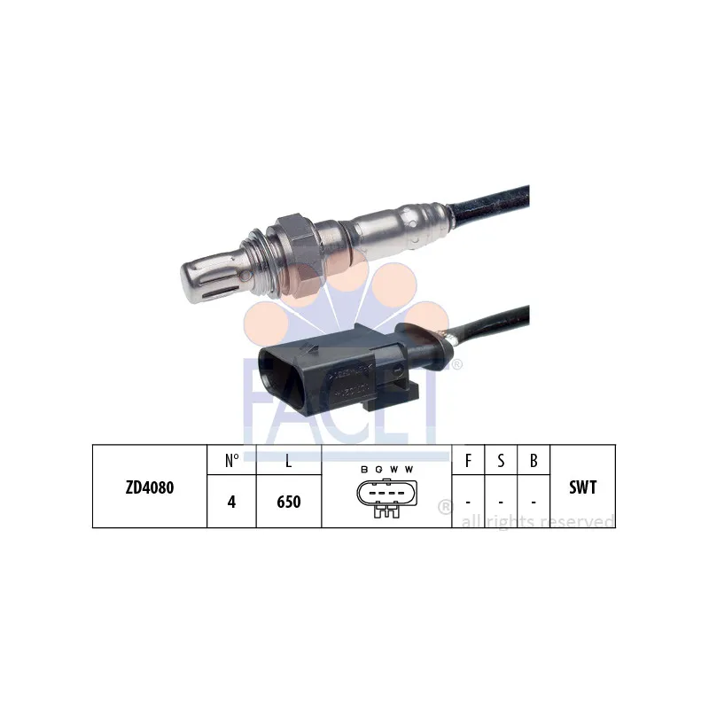 Sonde lambda FACET 10.7750