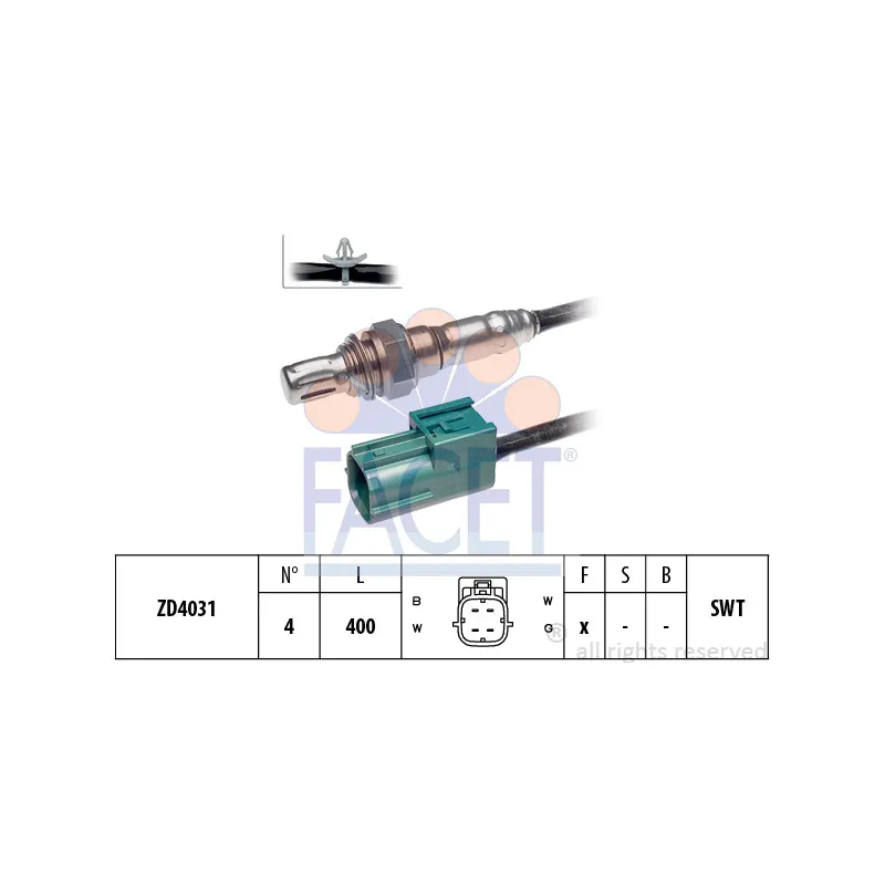 Sonde lambda FACET 10.7759