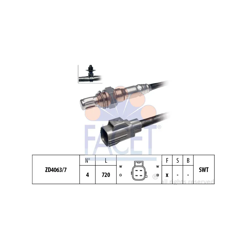 Sonde lambda FACET 10.7763