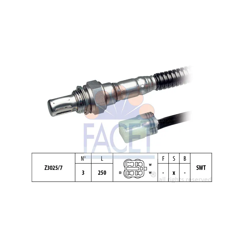 Sonde lambda FACET 10.7787
