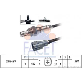 Sonde lambda FACET 10.7805