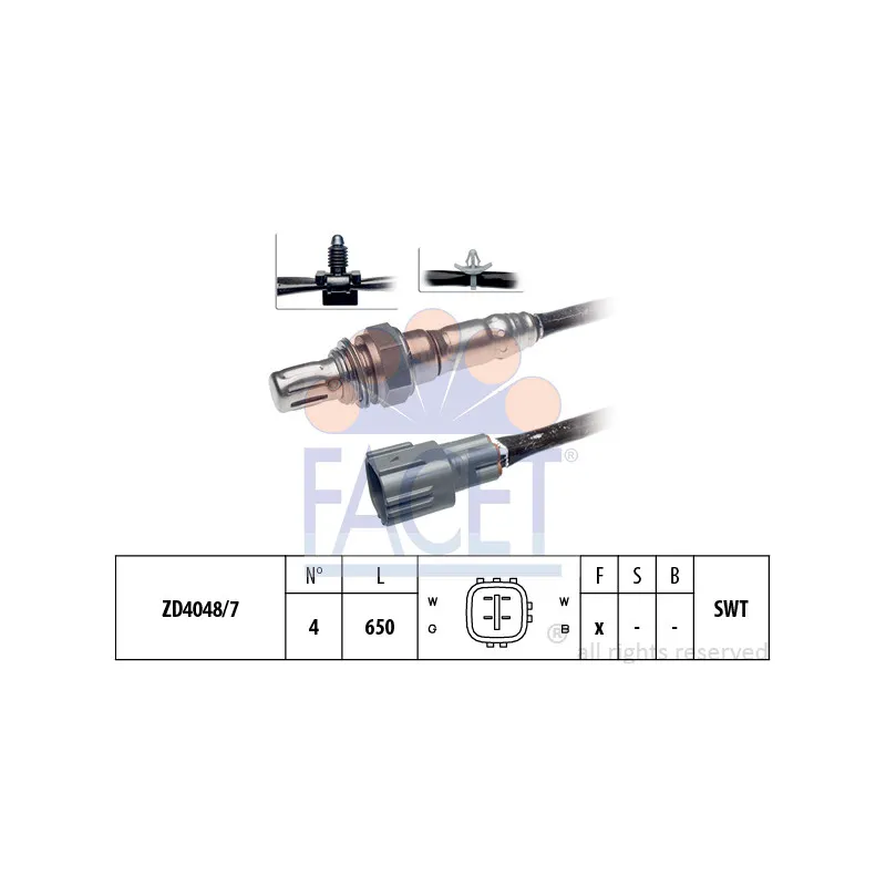 Sonde lambda FACET 10.7805
