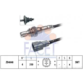 Sonde lambda FACET 10.7847