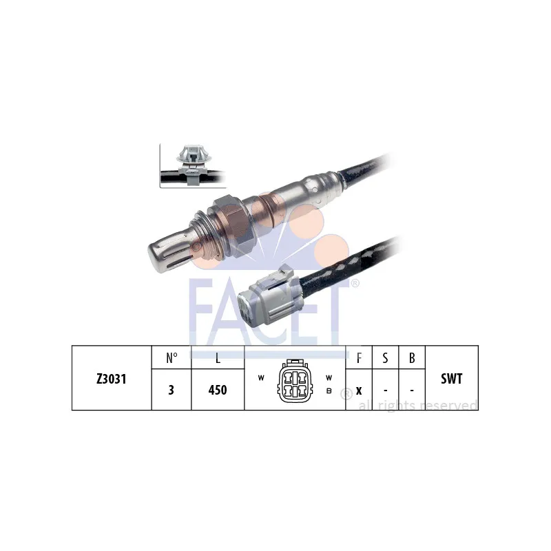 Sonde lambda FACET 10.7866