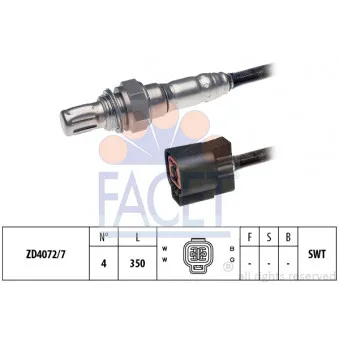 Sonde lambda FACET 10.7887