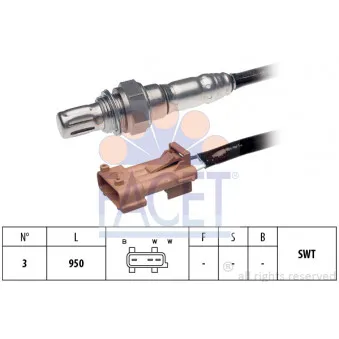 Sonde lambda FACET 10.7890