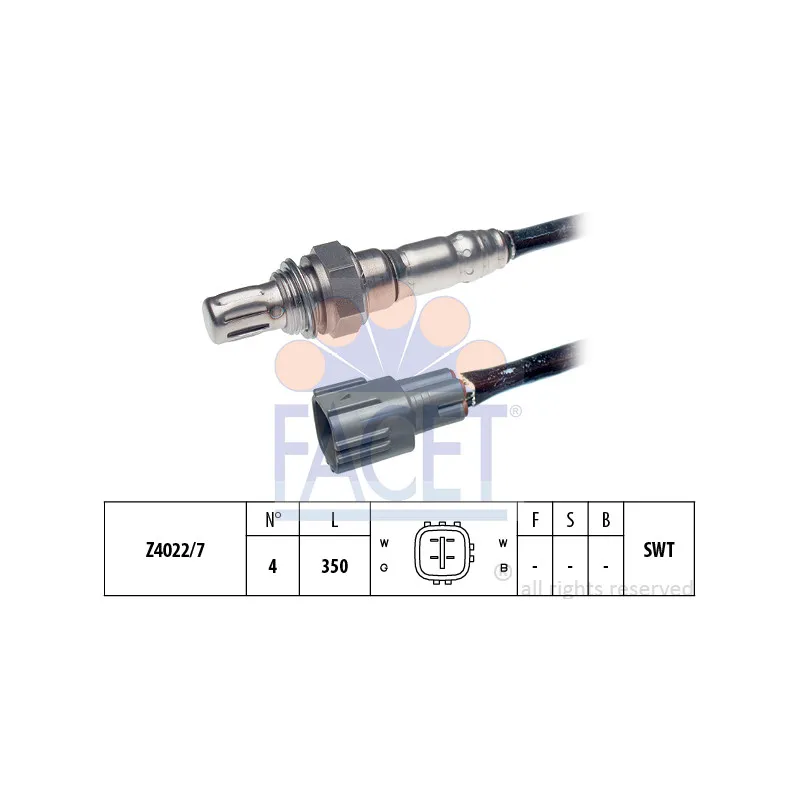 Sonde lambda FACET 10.7898