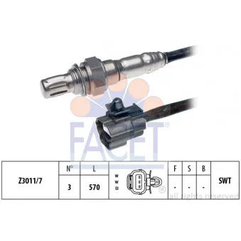 Sonde lambda FACET 10.7912