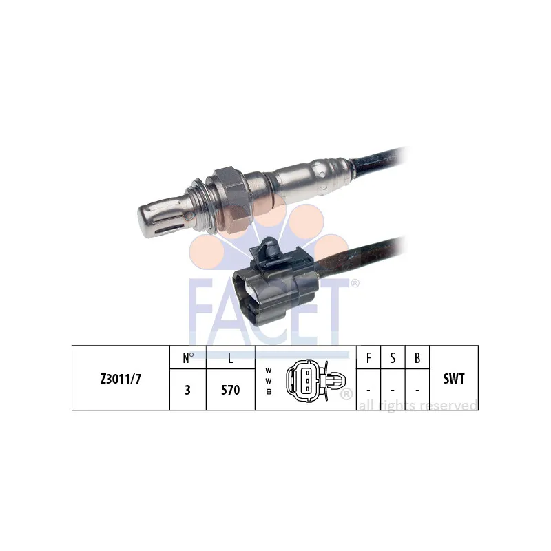 Sonde lambda FACET 10.7912