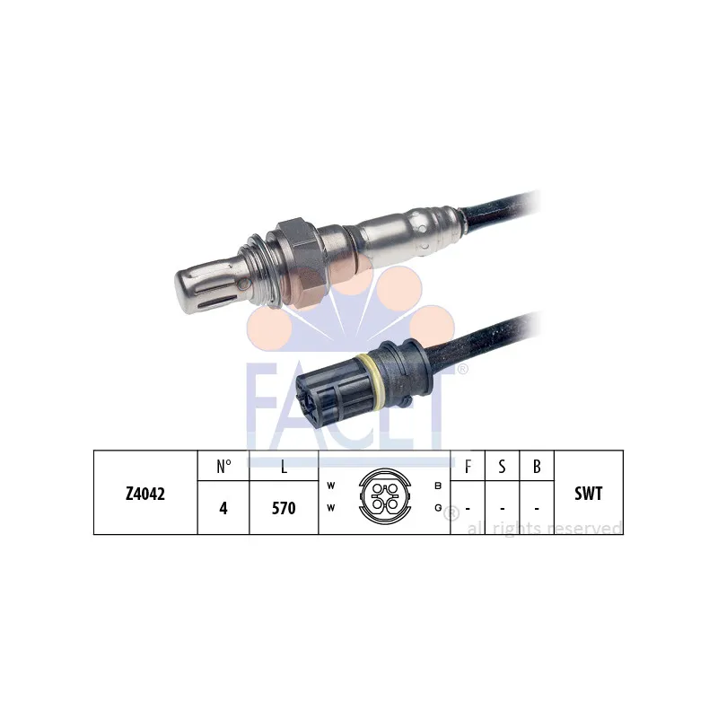 Sonde lambda FACET 10.7927