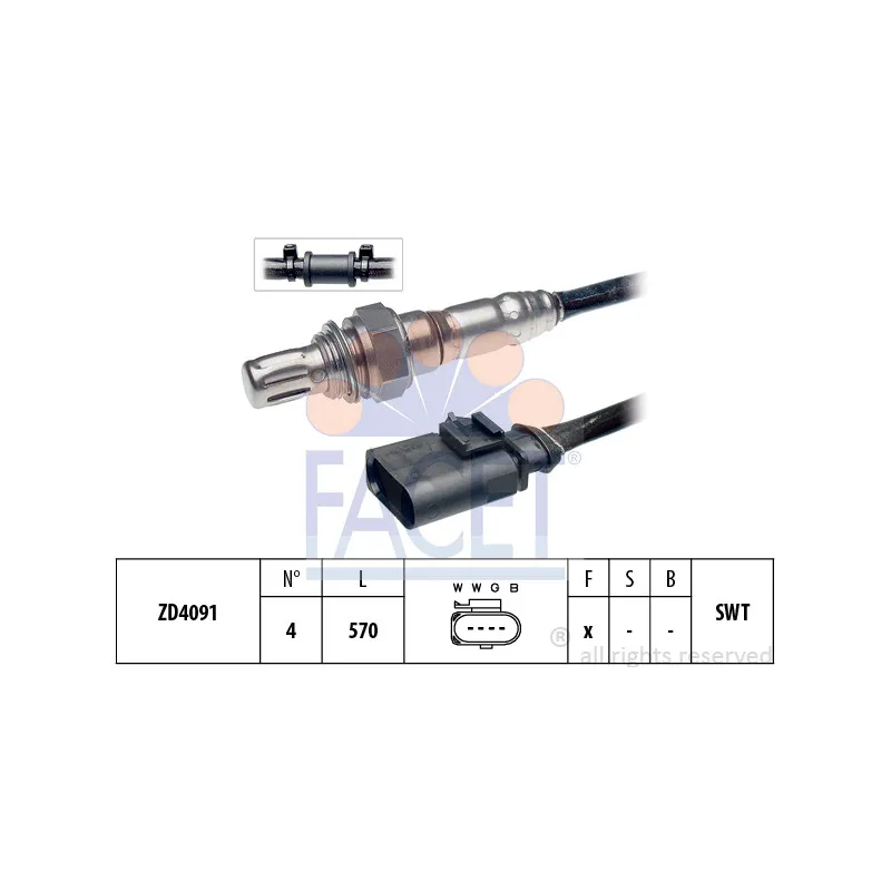 Sonde lambda FACET 10.7931