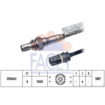 Sonde lambda FACET 10.7957