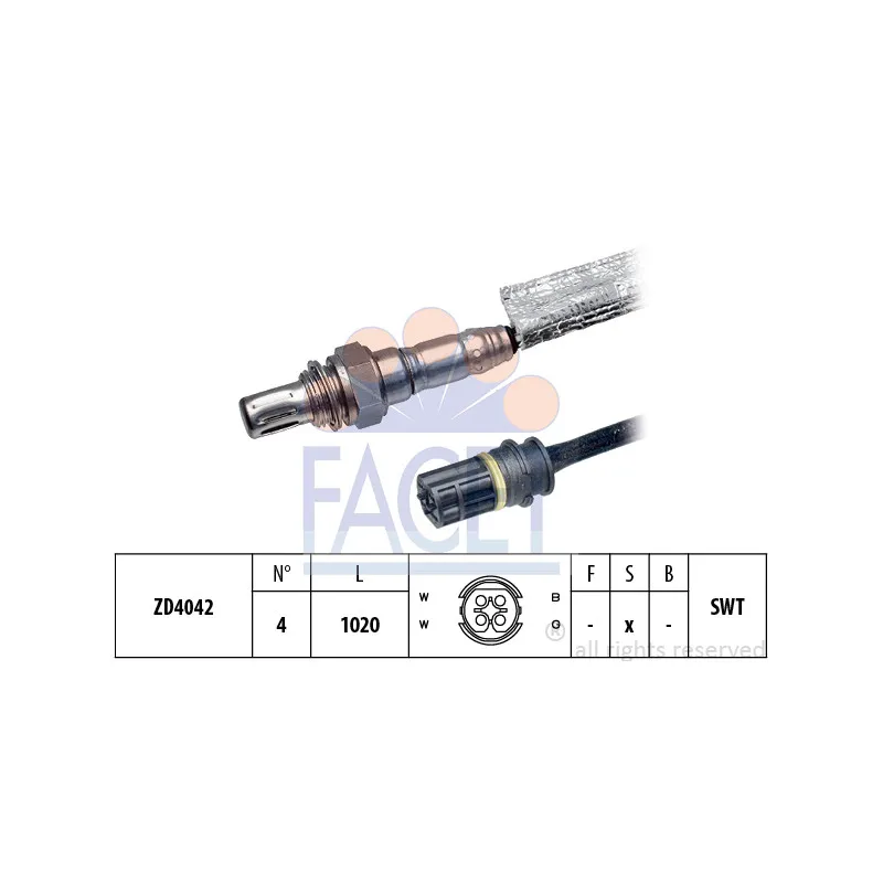 Sonde lambda FACET 10.7957