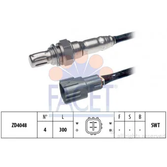 Sonde lambda FACET 10.7961