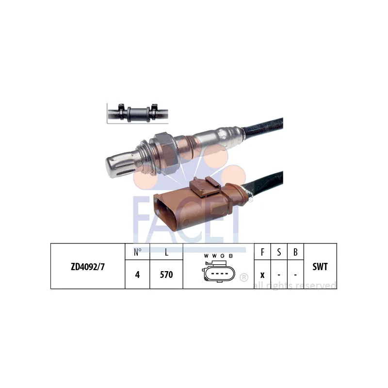 Sonde lambda FACET 10.7966