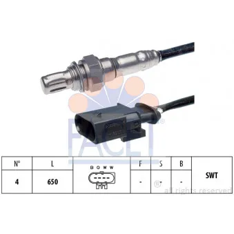 Sonde lambda FACET 10.7996
