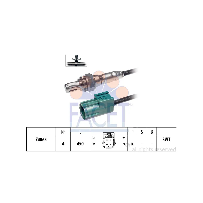 Sonde lambda FACET 10.8002
