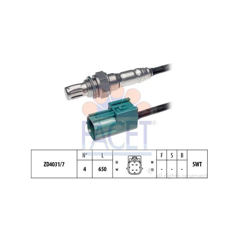 Sonde lambda FACET 10.8008