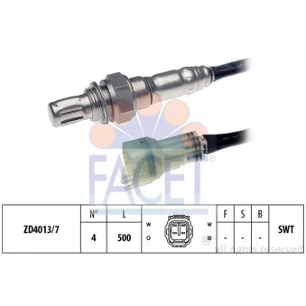 Sonde lambda FACET 10.8037