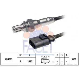 Sonde lambda FACET 10.8041