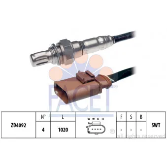Sonde lambda FACET 10.8042