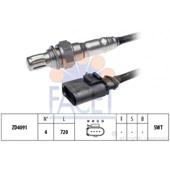Sonde lambda FACET 10.8056