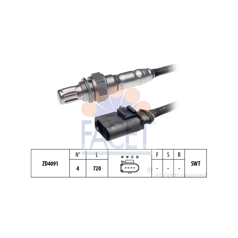 Sonde lambda FACET 10.8056