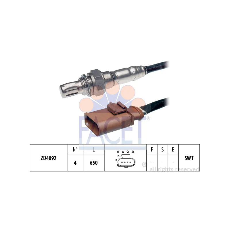 Sonde lambda FACET 10.8057