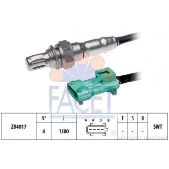 Sonde lambda FACET 10.8069