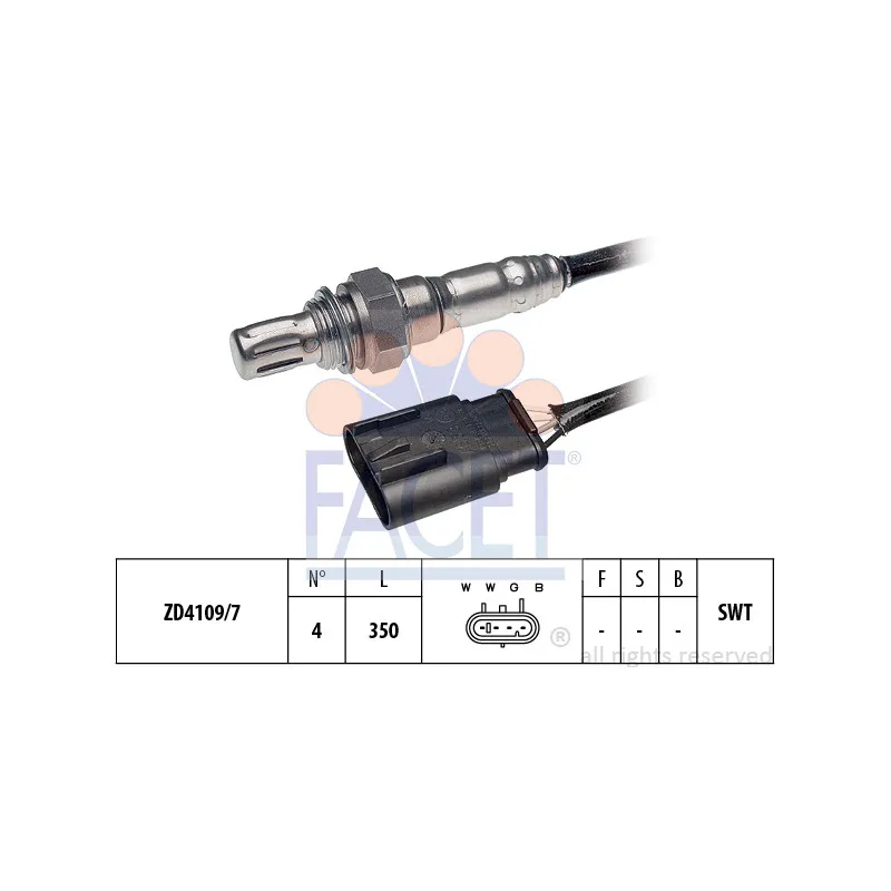 Sonde lambda FACET 10.8097
